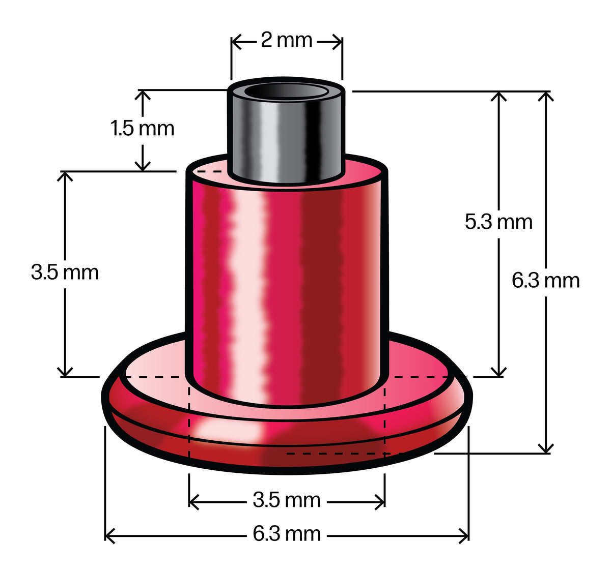 Stud Nuggets – Anodized Aluminum Studs: Pack of 301